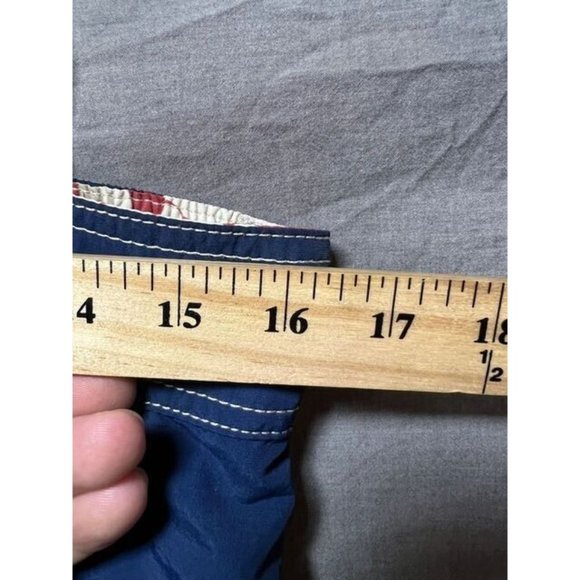 Joe Marlin Shorts Mens 32 Blue Logo‎ Pocketed Drawstring Surfing Men. - Picture 6 of 8